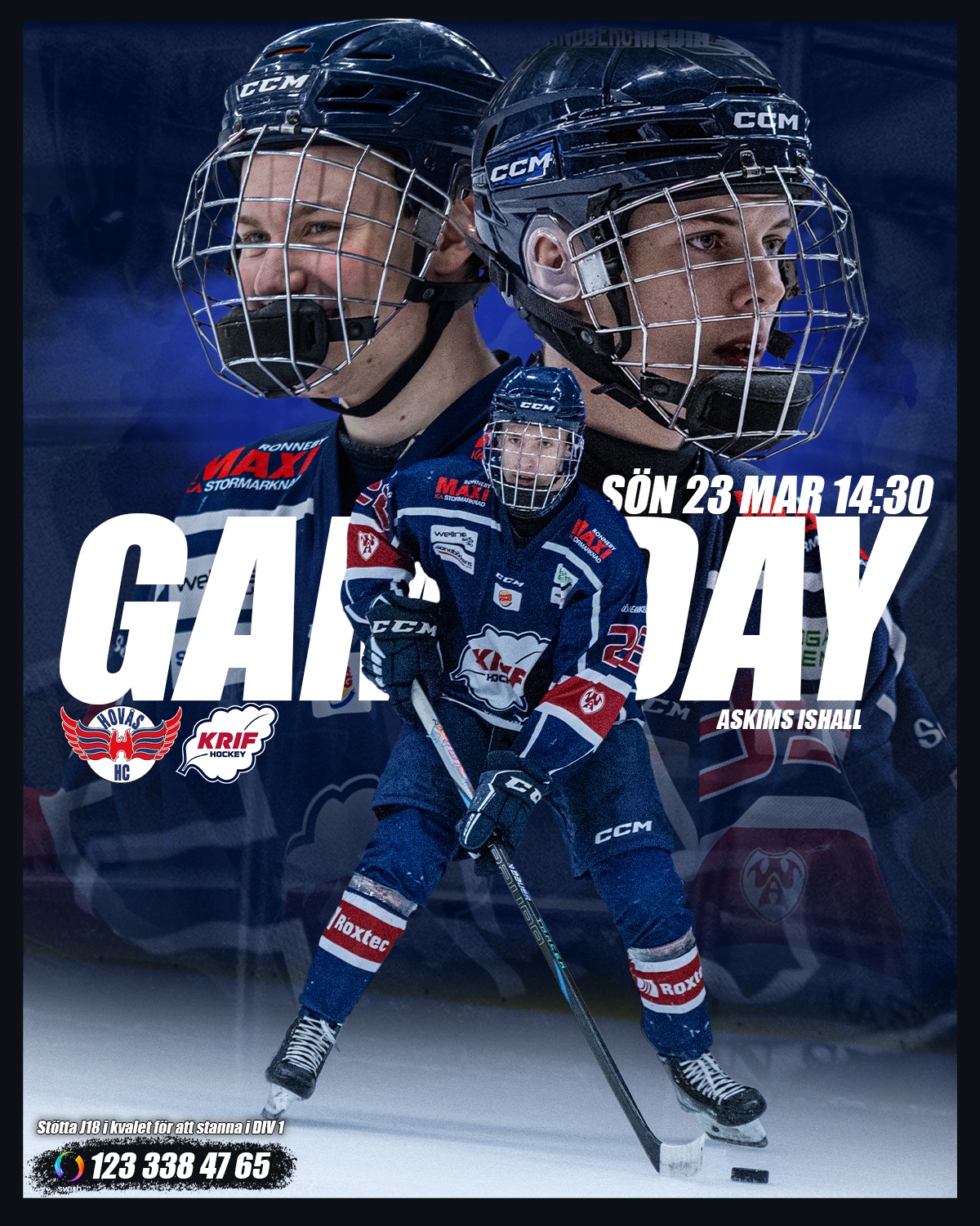 J18 Kval gameday näst sista k