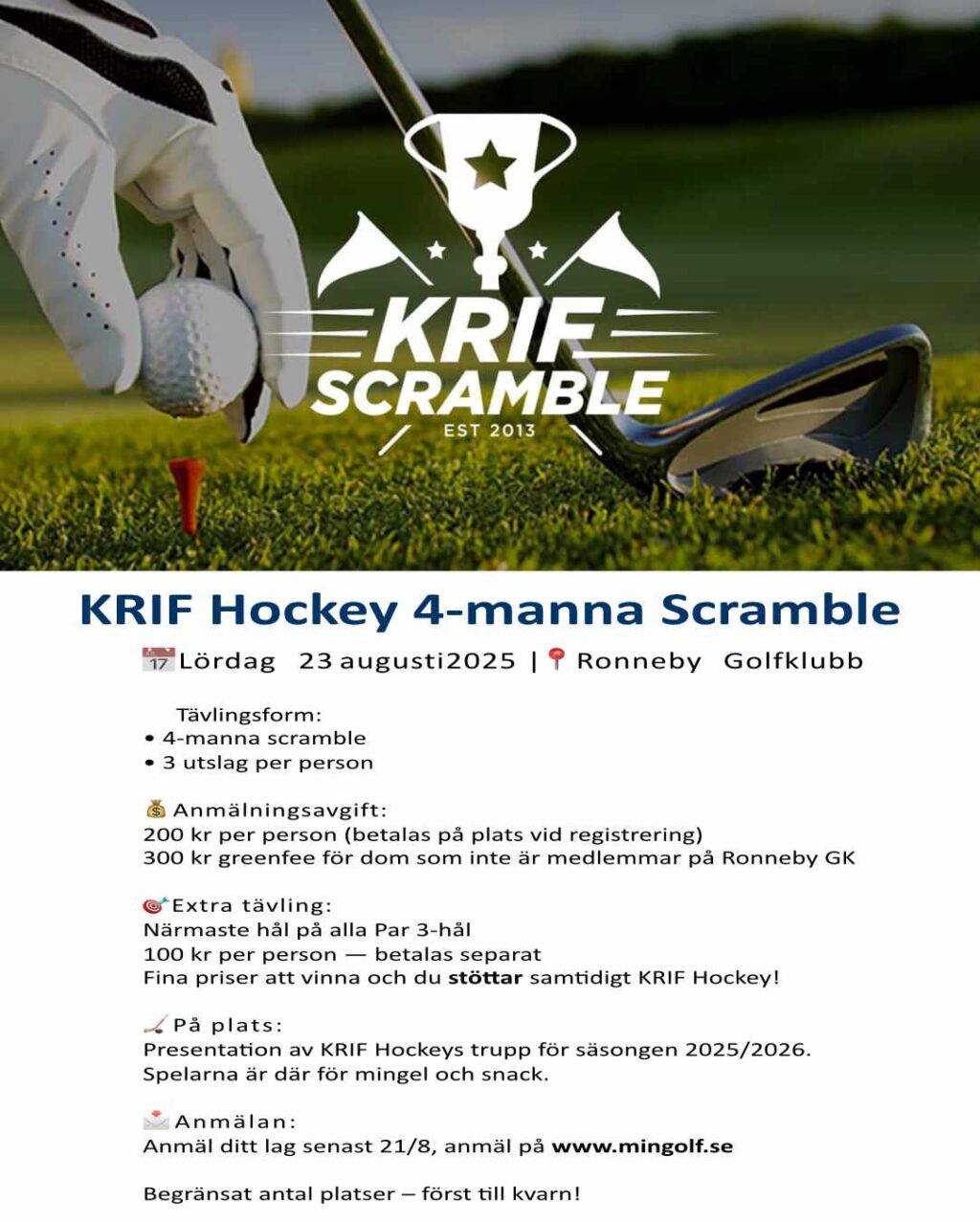 KRIF Hockey 4-manna Scramble
