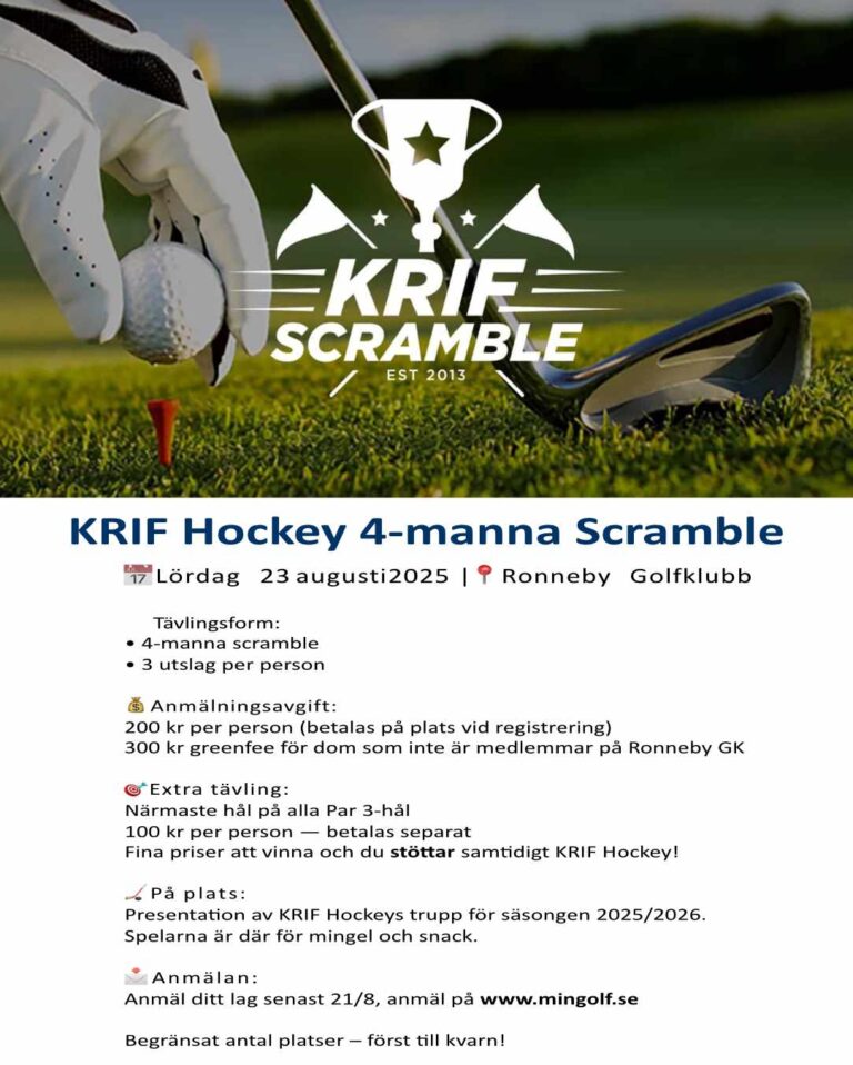 KRIF Hockey 4-manna Scramble