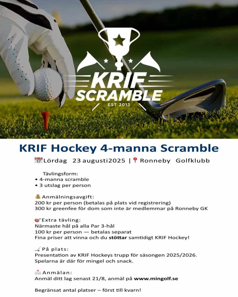 KRIF Hockey 4-manna Scramble