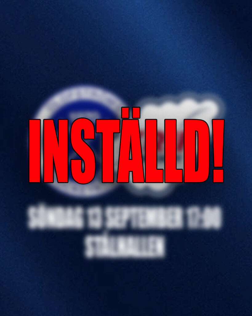 Match inställd OIK 13 sep